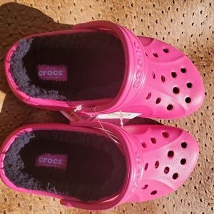Crocs Kids classic lined clogs
